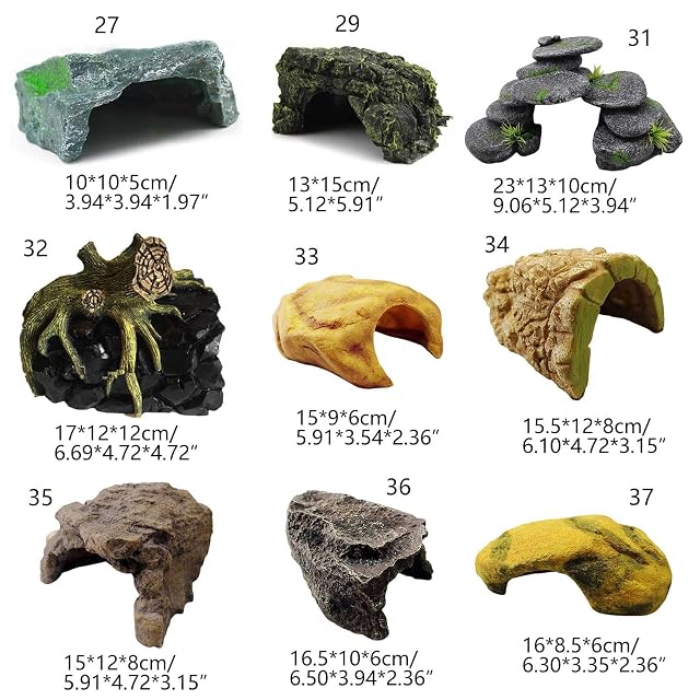 Foto 3 de 8 de Acuarios Roca Cueva de Piedra Decoraciones de Resina Acuarios Cueva de Piedra Refugio Escondites para Peces…