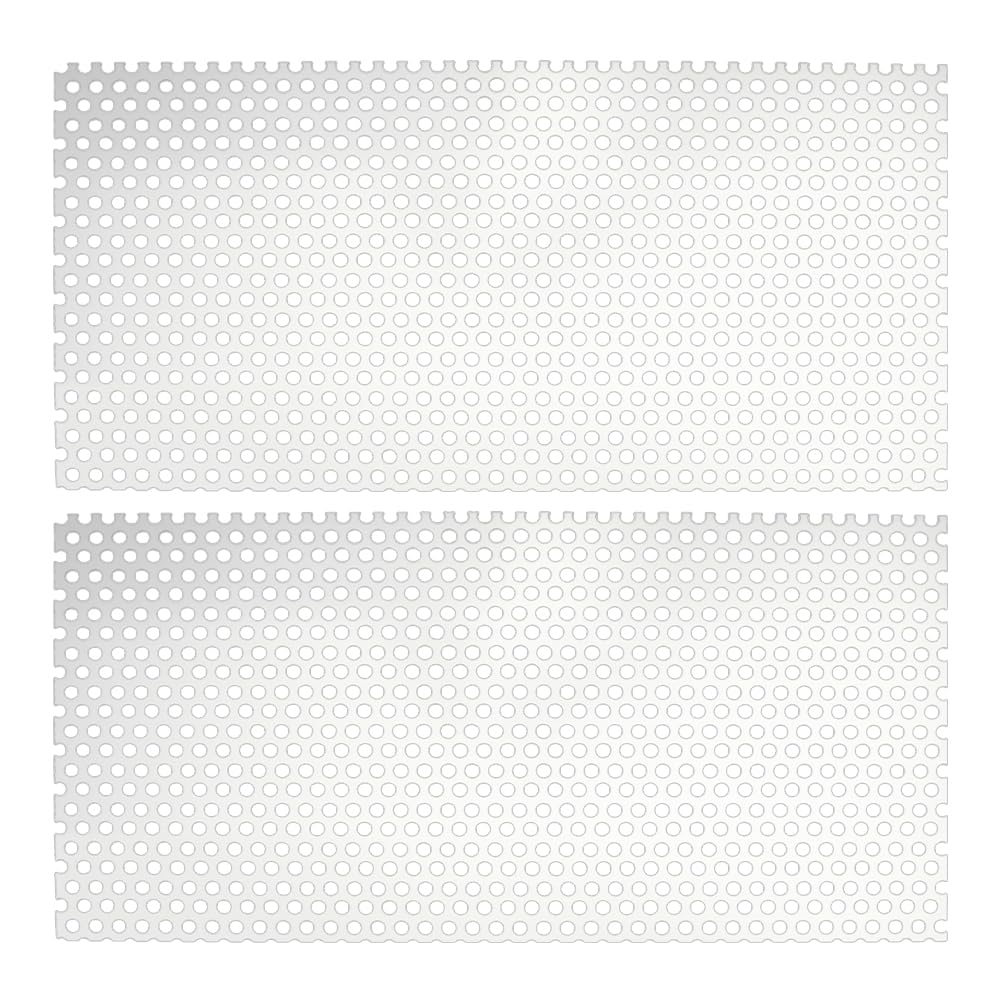 PH PandaHall 11.8x5.9 inch Perforated Metal Sheets 20 Gauge Aluminum Mesh Plate Punched Metal Mesh Round Hole Sheets for Door Decoration Ventilation Protection Cover DIY Crafts, Hole 1/5"
