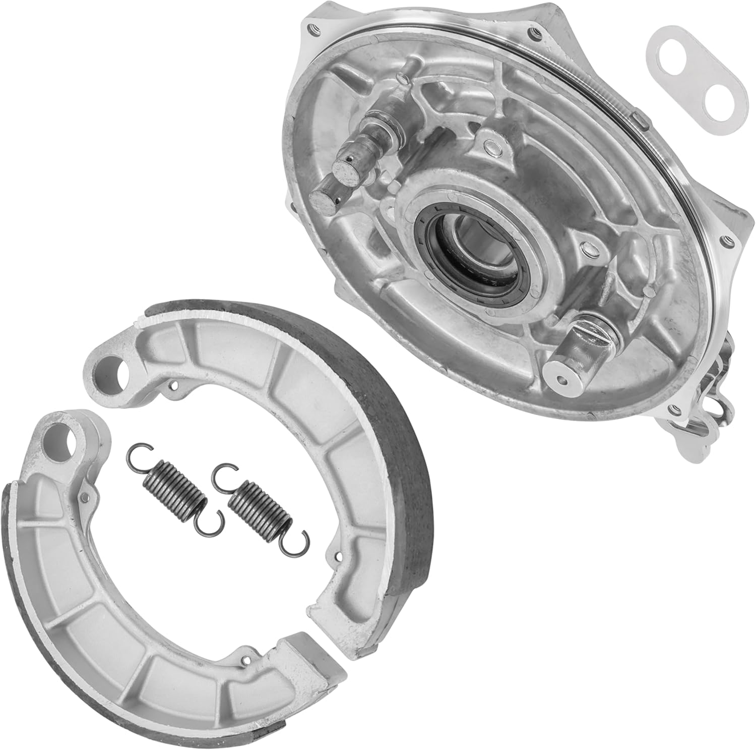 Caltric Rear Brake Panel And Brake Shoe Compatible with Honda 2014-2026 Rancher 420 TRX420FA 4x4 / 2014-2024 Rancher 420 TRX420FE 4x4 ES / 2014-2019 Foreman 500 TRX500FM