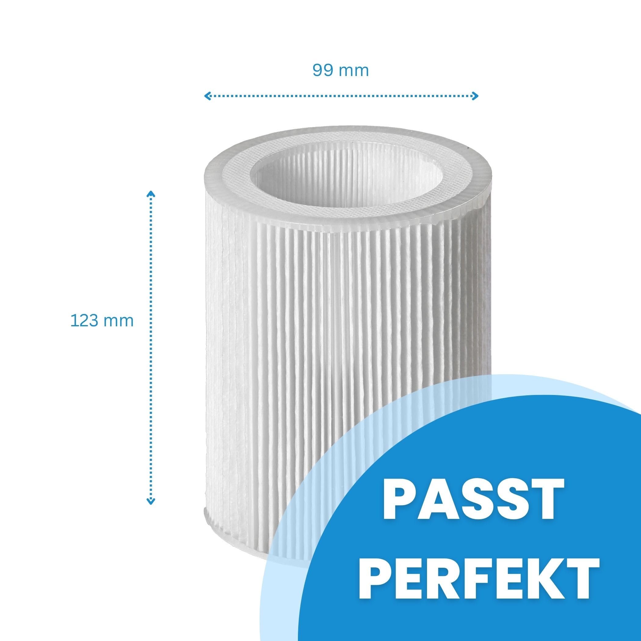 Filtro per Meltem M-WRG – Set di filtri di ricambio 2 X G4, sostituisce M-WRG-FS (5571), M-WRG-FA (5572), filtro dell'aria per impianto di ventilazione KWL, ventilazione domestica, 123 X