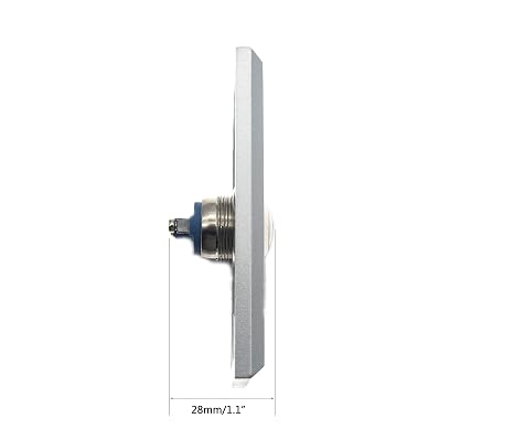 NO/COM Push Exit Release Button Switch Aluminum Alloy Panel for Hollow Door Access Control Systems Home Secuirty