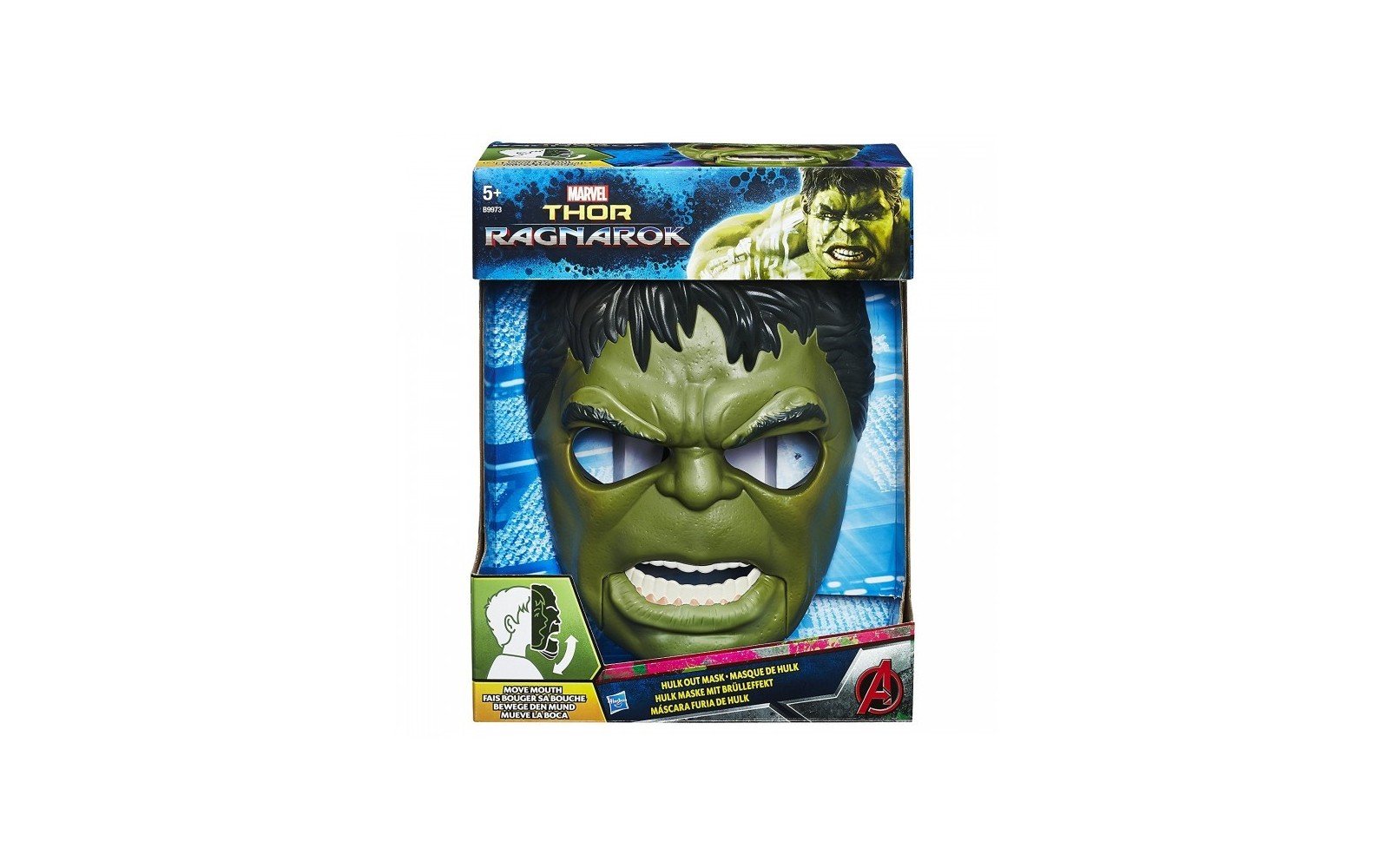 Masque Hulk Marvel Avengers édition deluxe avec sangle réglable Thor Ragnarok