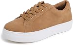 Feversole Women's Featured PU Leather Colorful Lace-Up Sneaker