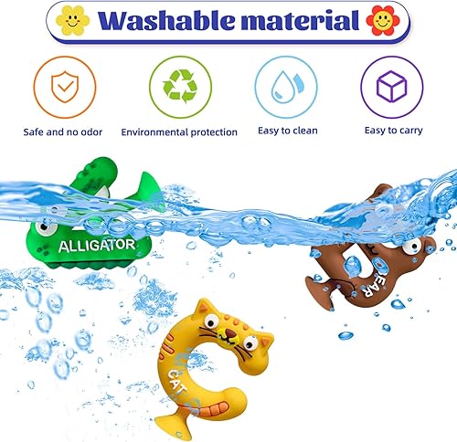 Miniatura 3 de Juguetes de aprendizaje para niños de 1, 2, 3, años, 52 juguetes educativos ABC Montessori, juguetes de letras a juego de hechizos, juegos de