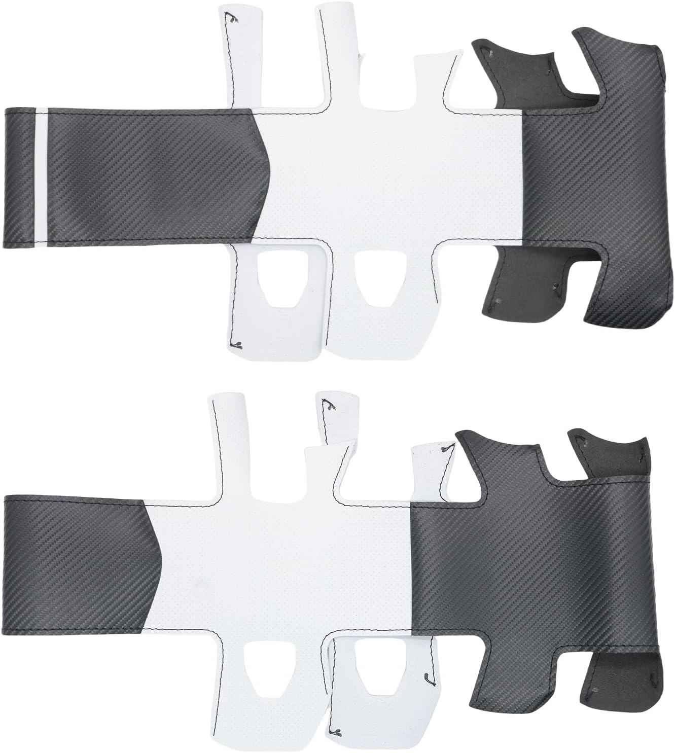MEWANT Hand-Stitched Steering Wheel Cover Wrap for Dodge Ram 1500 2019-2023 Steering Wheel Accessories for Dodge Ram(Backsides Without Buttons)