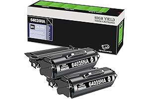 Remanufactured Lexmark T640 Toner Cartridge 2 Pack, 64035HA for Lexmark T640/T642/T644 Printers