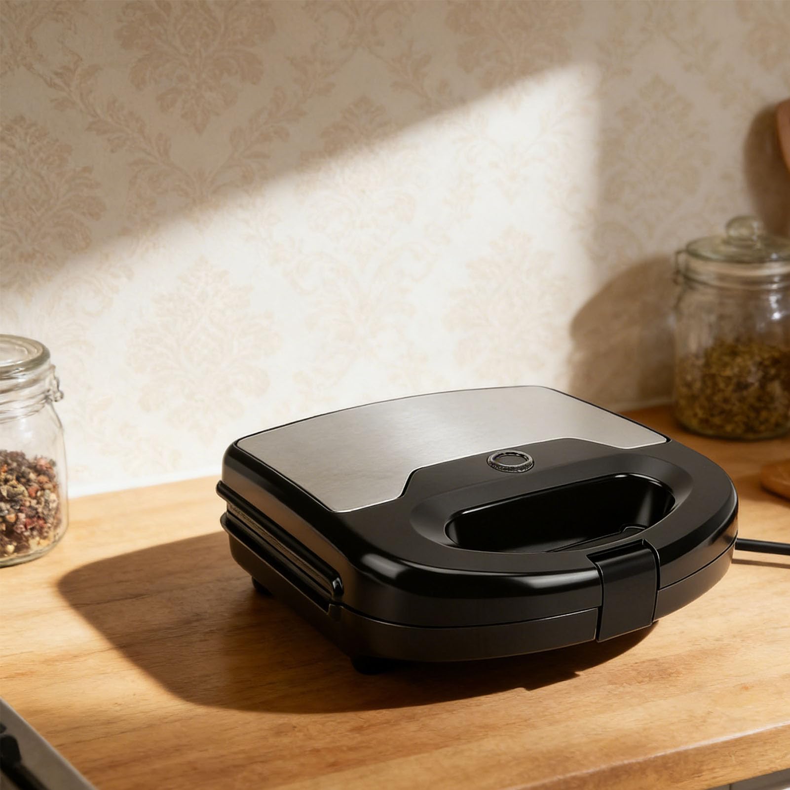Máquina Eléctrica para Hacer Galletas de Nuez Oreshki, 12 Agujeros, 750W, Calentamiento Doble, Antiadherente, Fácil de Limpiar, Compacta, para Pasteles de Nuez, Bocadillos, Enchufe
