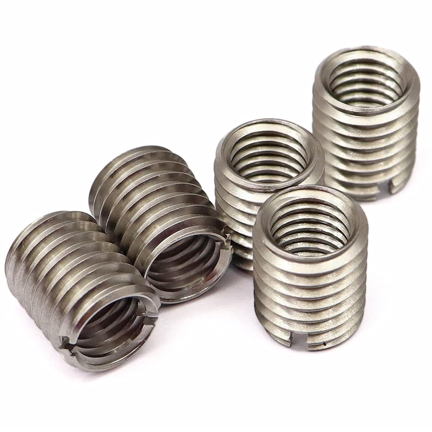 SecosAutoparts Thread Adapters Sleeve Reducing Nut 5Pcs for M10x1.5 Male to M8x1.25 Female Screw Sleeve Conversion Nut M10 10mm Male to M8 8mm Female