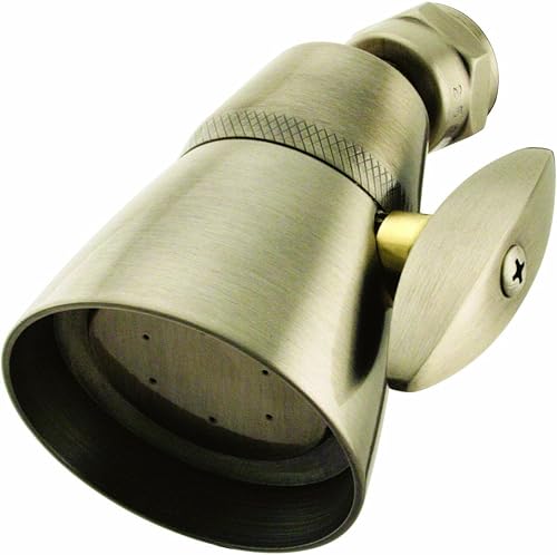 Westbrass Chatham Style - Cabezal de ducha ajustable de 2-14 pulgadas, latón antiguo, D306-06