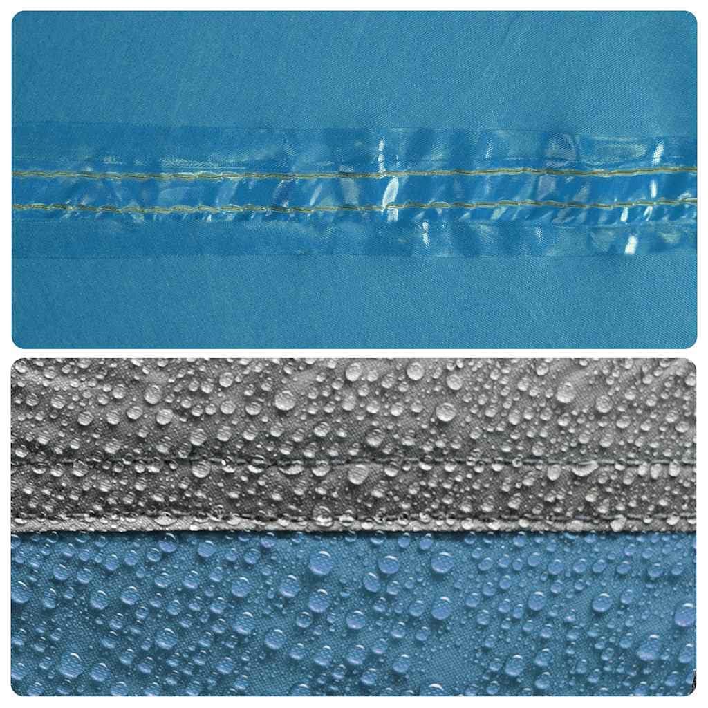 Tente de Camping Tunnel Personnes Polyester 185T avec Tissu occultant Blanc, Double-Toit Amovible, E-Port pour rallonge, Ventilation optimale, Sac de Transport Inclus