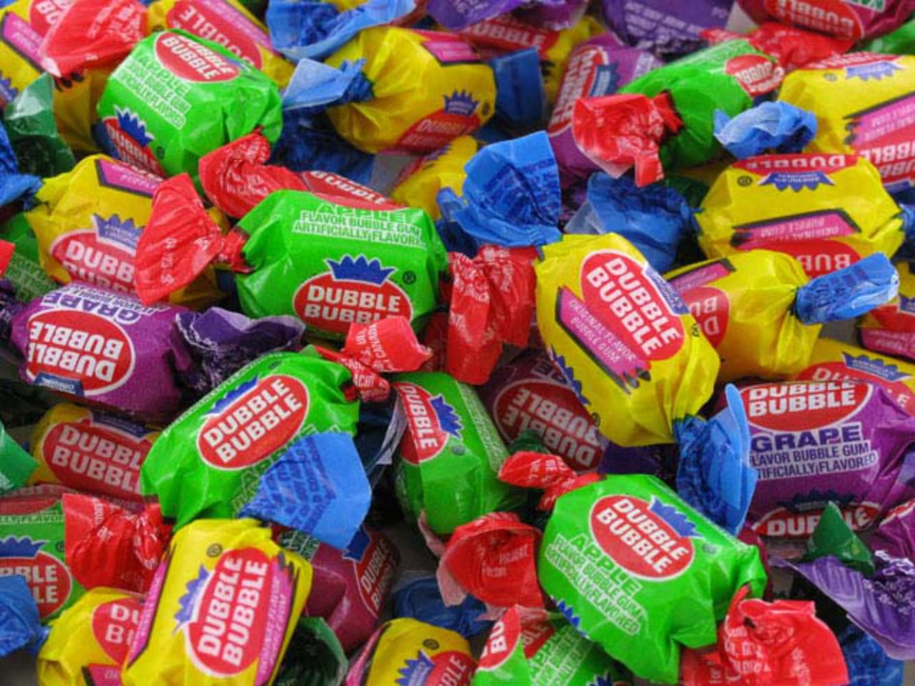 Dubble Bubble 4 Flavor Bubble Gum Variety 5 Pound Bag Individually Wrapped Pieces