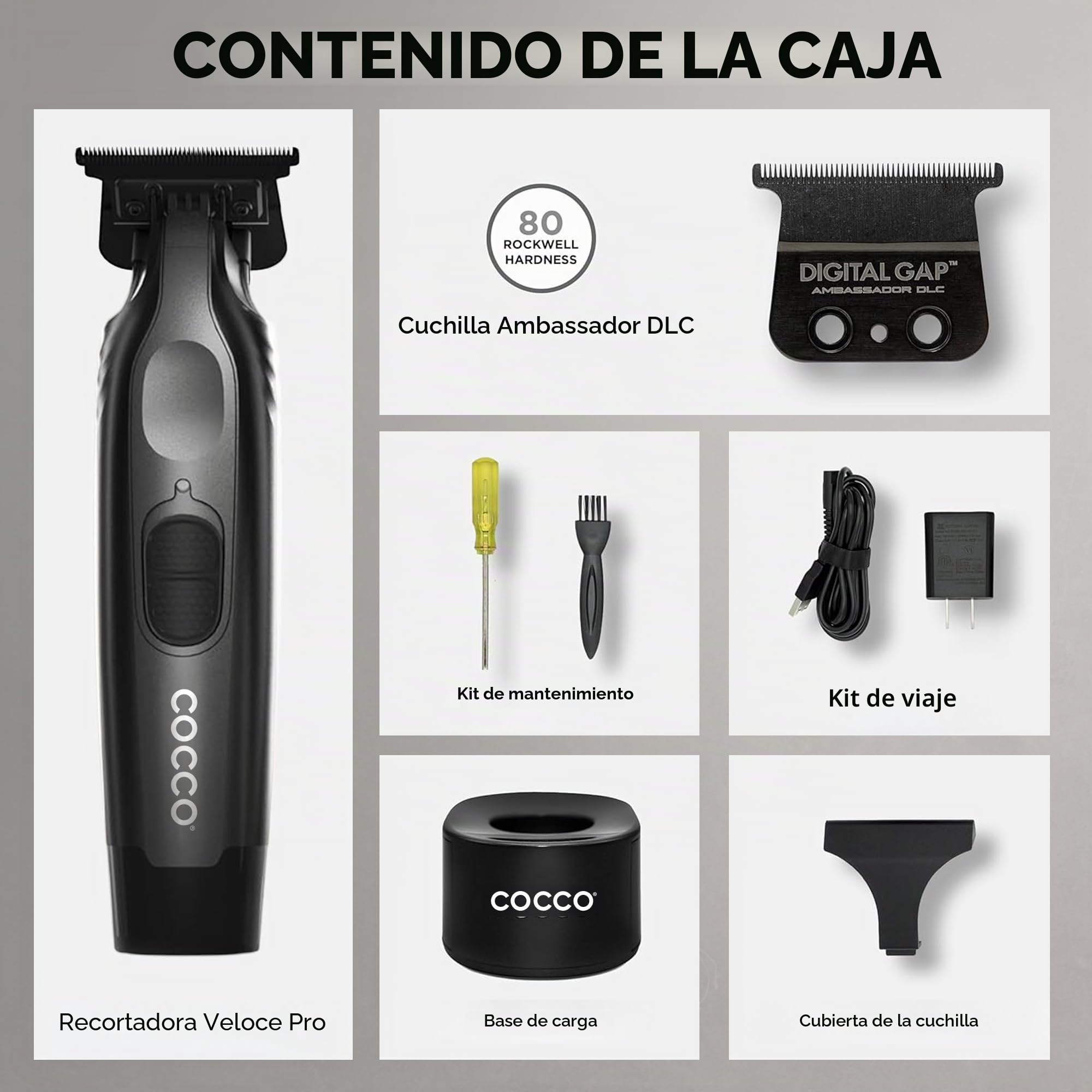 Cocco Veloce Pro Trimmer Matte Black - recortadora de acabado