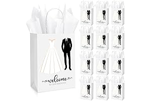 Zhanmai: 50 Sets Personalized Gift Bags for Wedding Guests