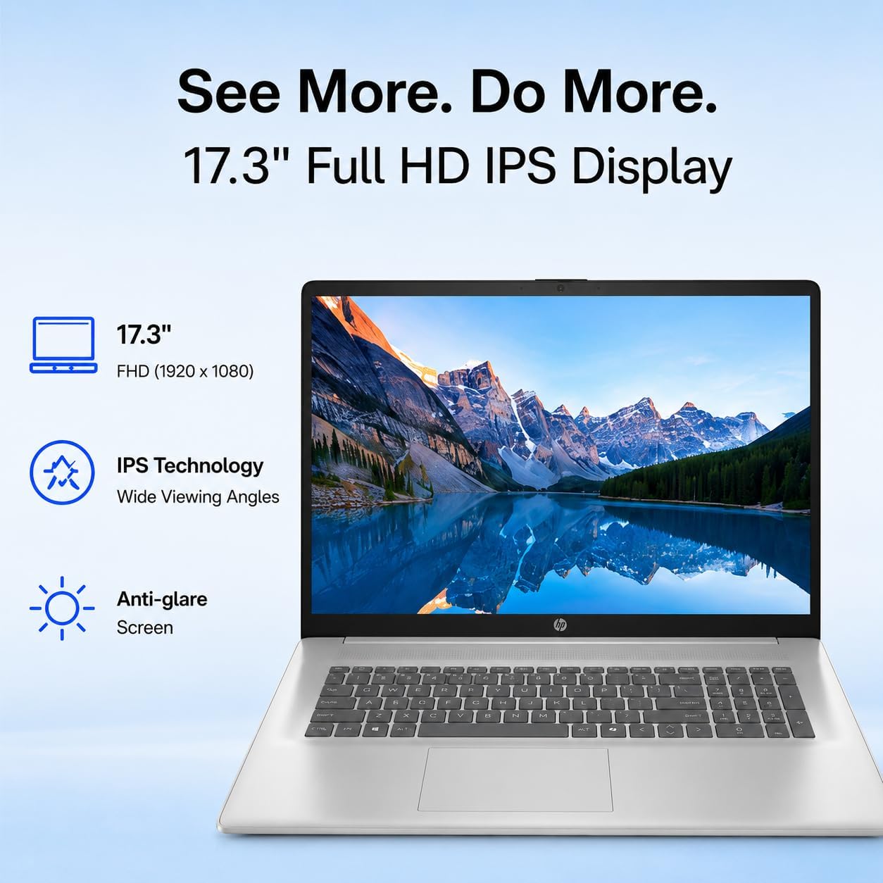 HP 17 Inch Laptop, Intel 10-Core i7 1355U, 32 GB RAM, 1 TB SSD, 17.3" FHD IPS Display, Intel Iris Xe GPU, WiFi 6, BT 5.4, Windows 11 Pro, Copilot, Business & Home Office Computer, w/AI Voice Recorder image 4