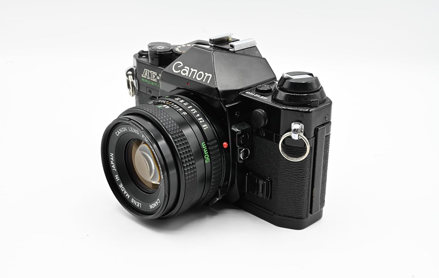 Canon AE-1 Program 35mm SLR Camera with 50mm 1:1.8 Lens (Black) (Renewed)