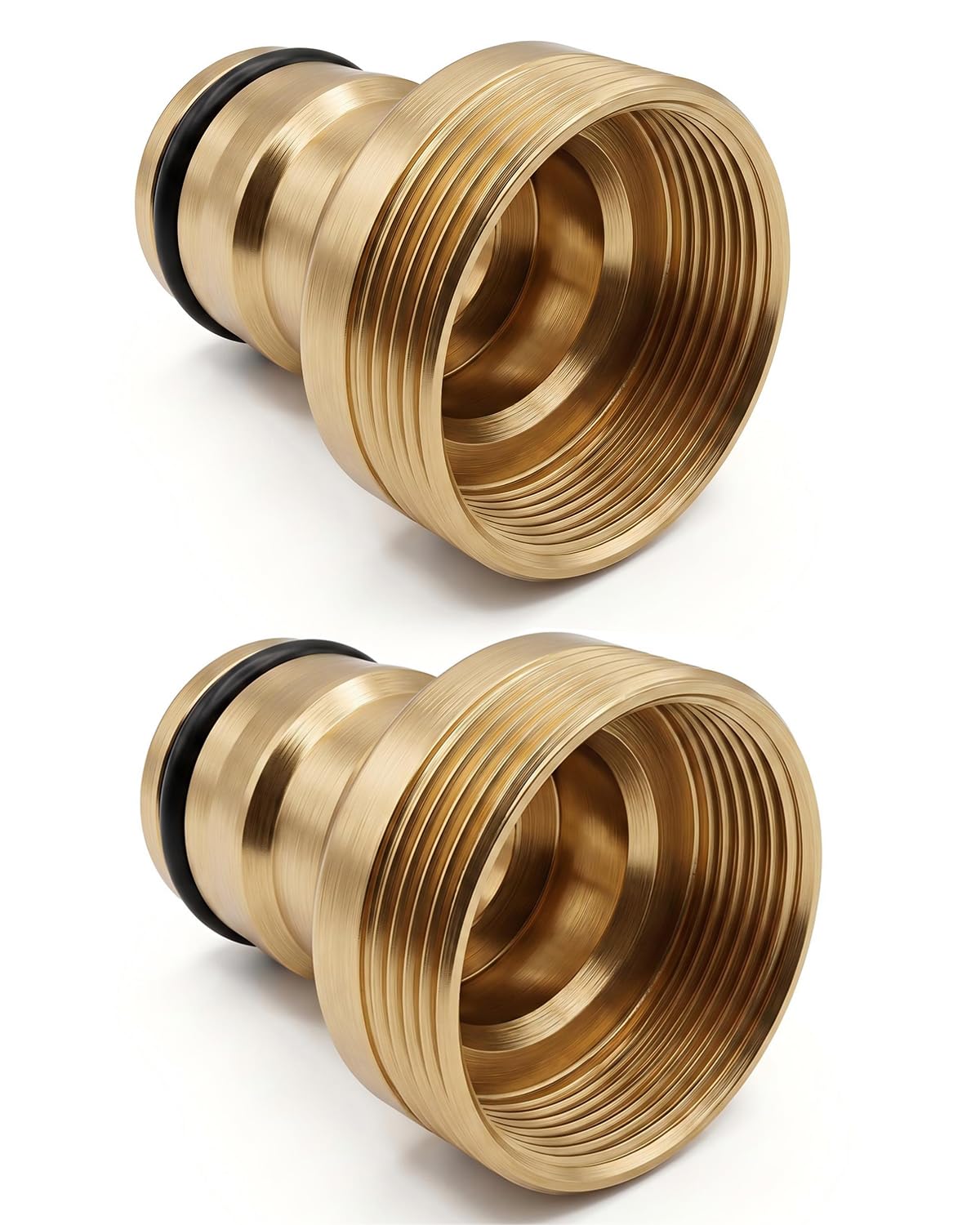 Furbright Women's Yellow 2Pcs Kitchen Tap Hose Connector,Sink To Outside Hose Pipe Connector,Universal Kitchen Tap,For Standard Indoor Threaded