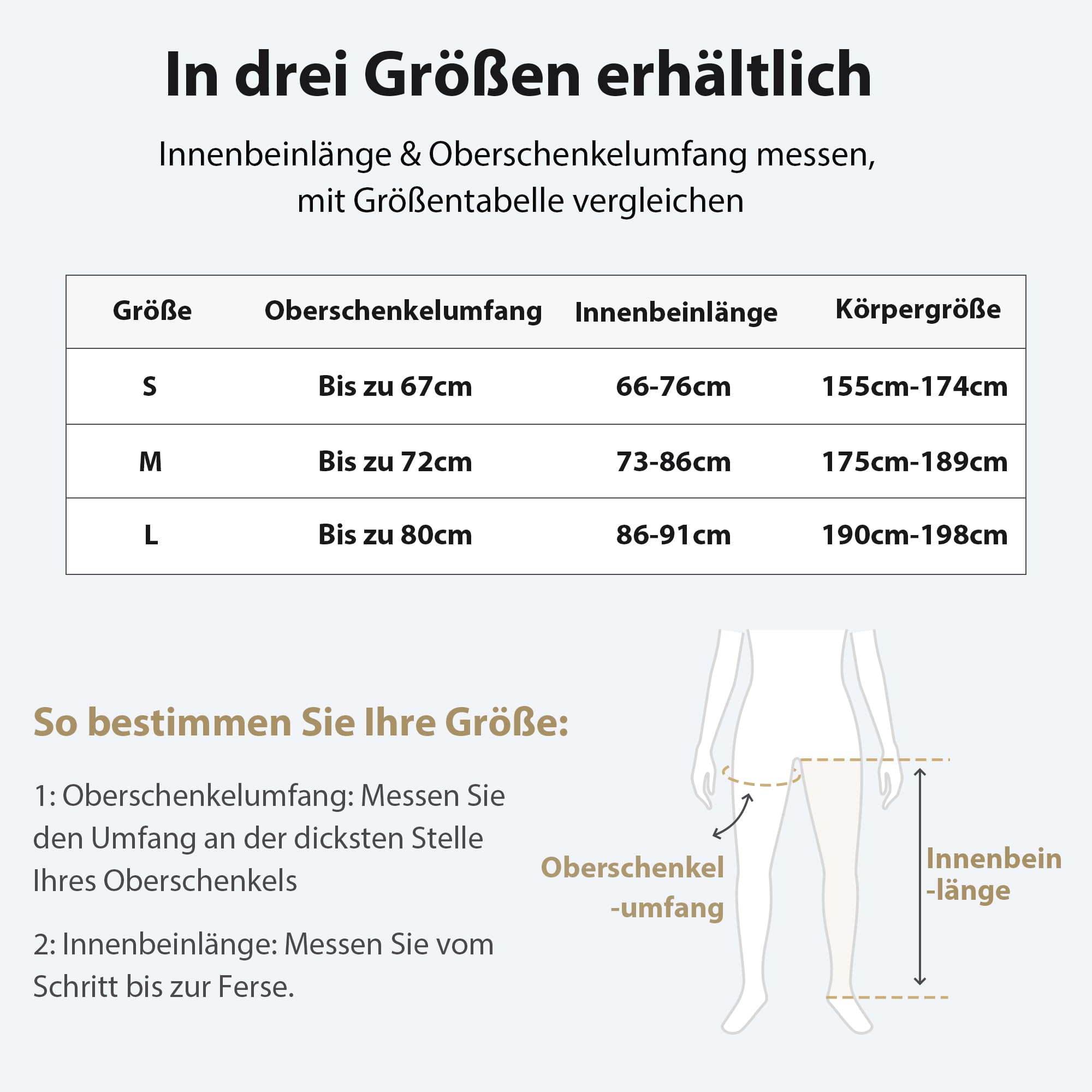 FIT KING Beinmassagegerät mit Luftkompression für Fuß Waden und Oberschenkel Massagegerät für Beine 4 Massagezonen, 3 Modus & 8 Intensitätsstufen ideal zur Muskelentspannung nach dem Sport (Mittel)
