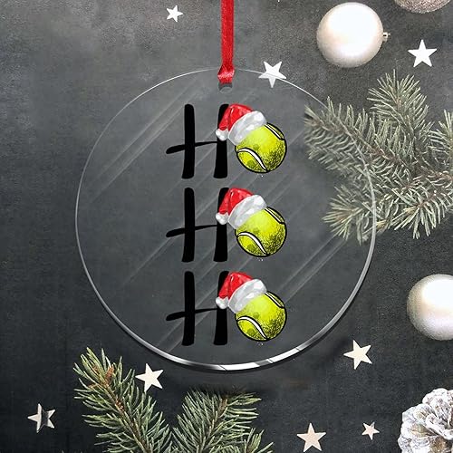 Miniatura 4 de Hohoho - Adornos deportivos de Navidad divertidos para niños y niñas bola de Papá Noel adorno redondo para árbol de Navidad baloncesto fútbol pelota