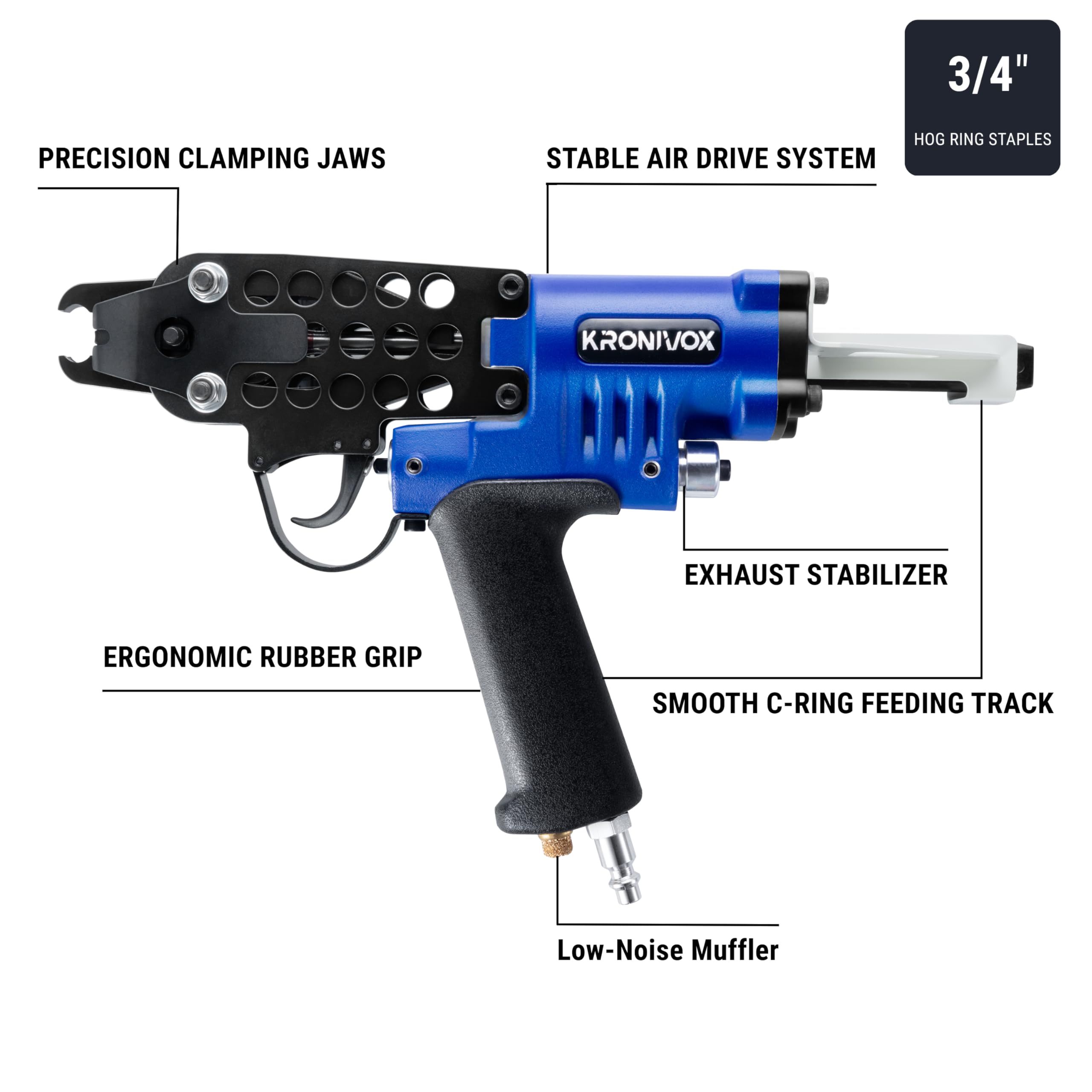 Kronivox Pneumatic Hog Ring Gun - Buy Online -2 Kronivox Pneumatic Hog Ring Gun - Buy Online -2