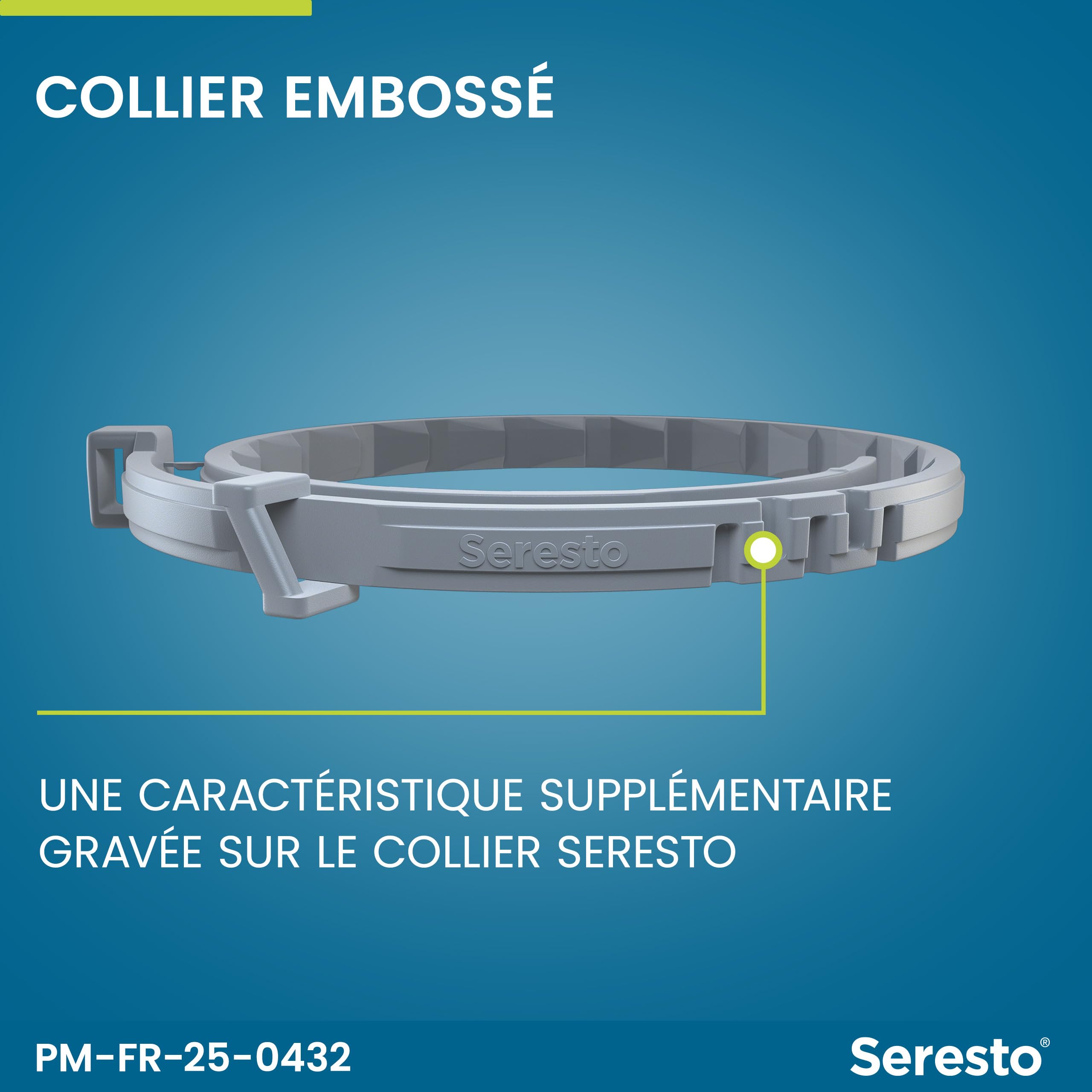 Seresto Collier Petits Chiens – 2 Colliers anti puces et anti tiques longue durée pour petits chiens de moins de 8kg – Protection leishmaniose, tiques, puces continue pendant 7 à 8 mois – Gris