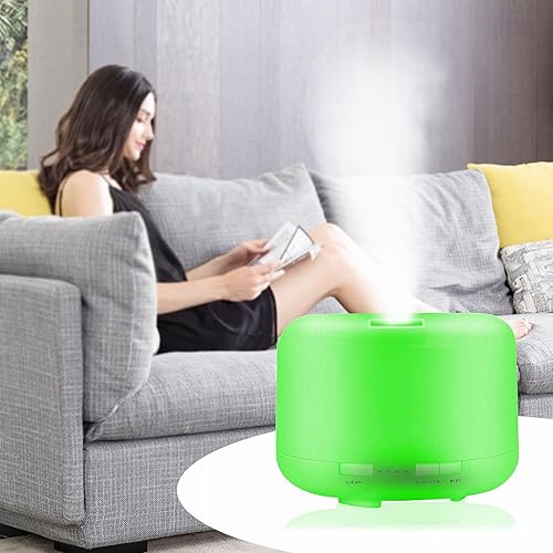 Miniatura 4 de EcoGecko Mr Mister Difusor de aire ultrasónico de aceite esencial de aromaterapia de 33.8 fl oz, humidificador de niebla fría con luz LED de 7