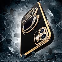 Vista 5 de Funda compatible con iPhone 12 Bonita Diseño de Soporte de Astronauta en 3D Protección de Cámara A Prueba de Golpes Cubierta Trasera Suave para Negro