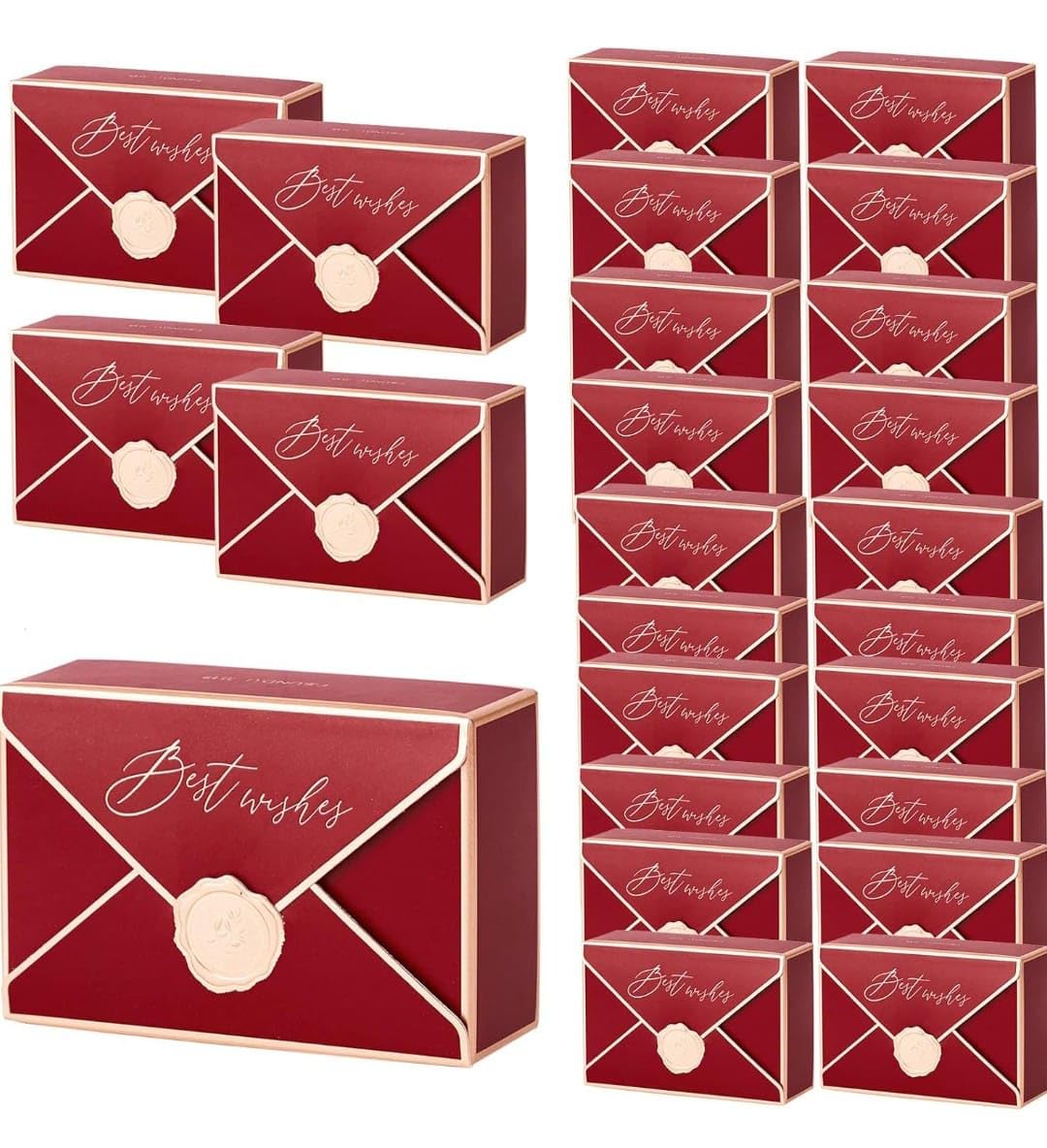 VRB Dec 20pcs Gift Boxes for Packaging/Gift Boxes for Gifting,hamper boxes for gift empty,gift hamper box for gifting,return Gifting,Chocolates, Dry Fruits, Wedding & Pooja Gifts. (20 Pcs - Maroon)