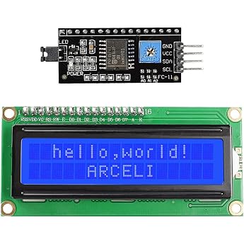 ARCELI IIC I2C TWI 1602 LCD Module Display Serial 16 x 2 Display Modules Compatible with Raspberry Pi Pico