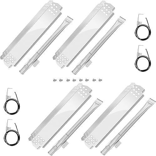 Unidanho Piezas de repuesto para parrilla Nexgrill de gas de 4 quemadores 720-0830H 720-0888 720-0888N Barras aromatizantes Encendedores de domador