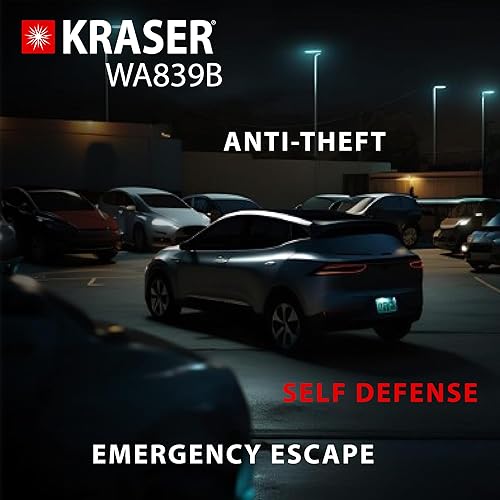 Miniatura 7 de KRASER WA839B - Cerradura para volante, alta seguridad, elegida la mejor relación calidad-precio para el dispositivo antirrobo, cerradura de barra