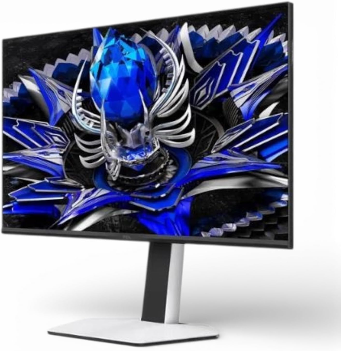 TCL 32" R84 Series 4K UHD HDR QD-Mini LED, 1ms, 165Hz, AMD FreeSync Premium, Built-in Speakers, Adjustable, Gaming Monitor Black & White 32R84 (Renewed)