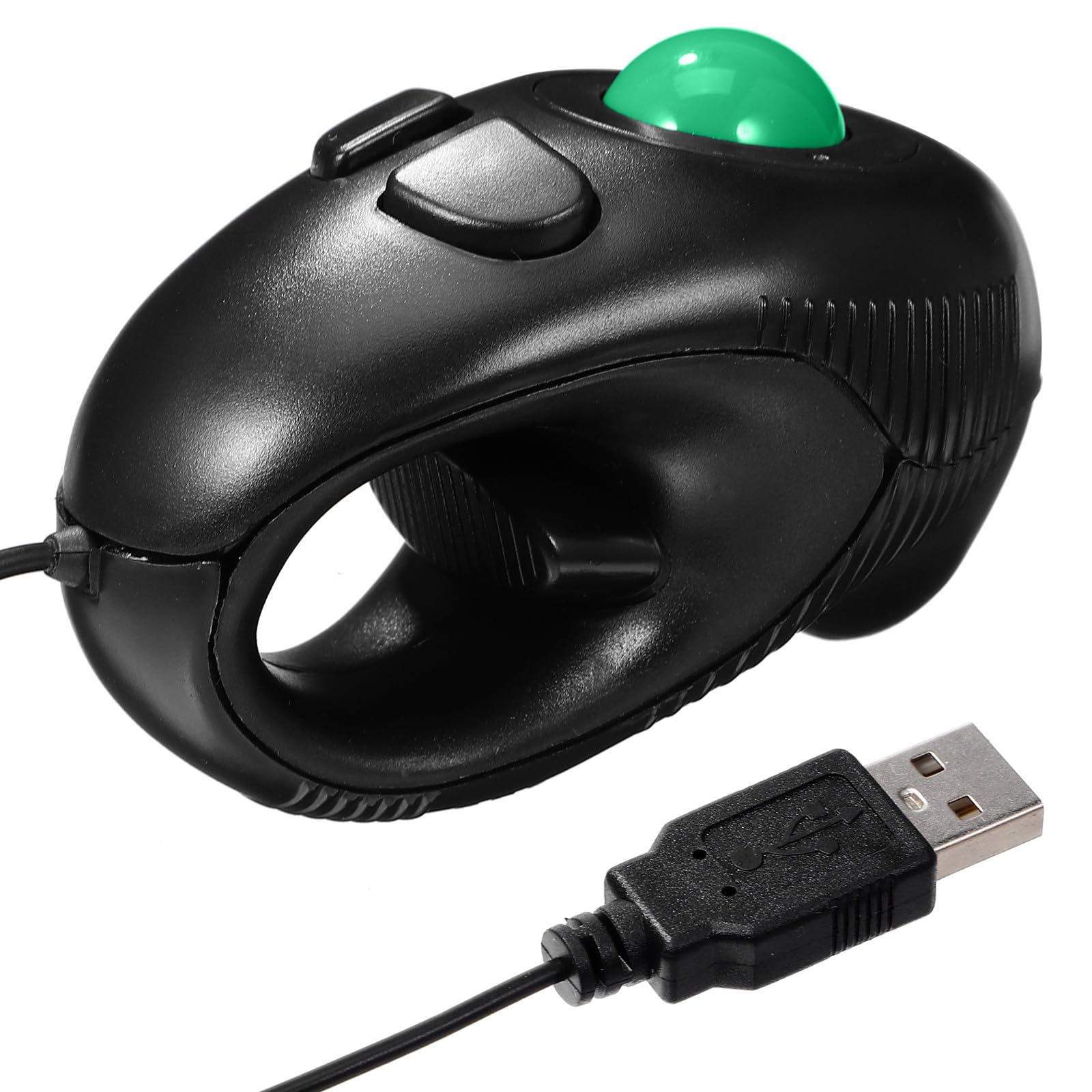 Ratón trackball con cable para laptop Zerodeko, mini mouse ergonómico de 3 botones portátil 8