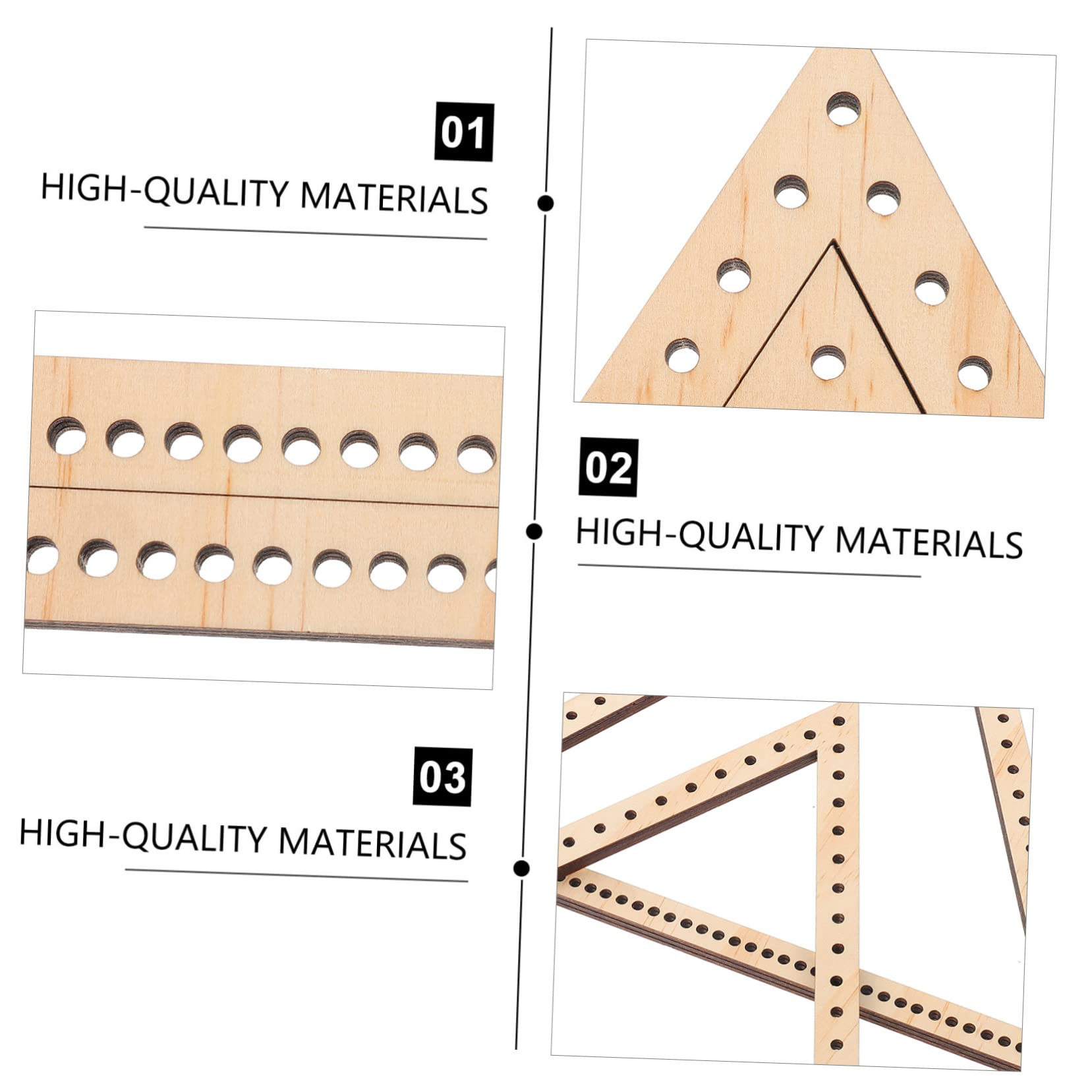 DOITOOL Wooden Triangle Weaving Frame Tapestry Knitting Supply Easy to Use Craft Tool for Boys and Girls Adults