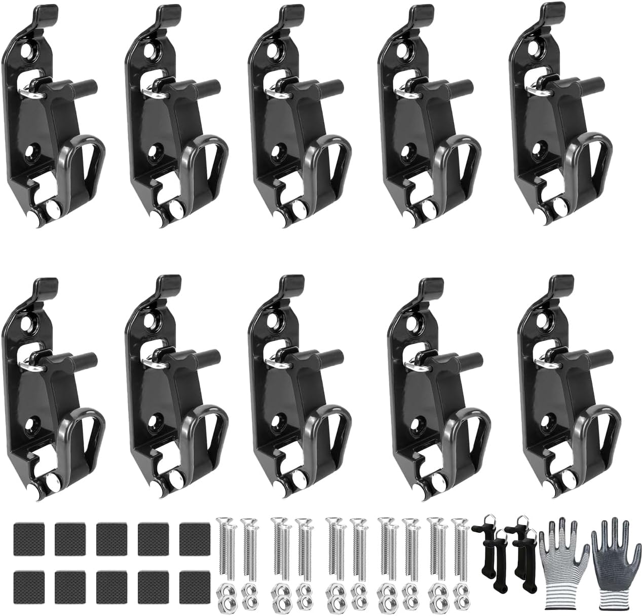 Heavy Duty Metal Rubber Shovel Mount Kit, Shovel Holder for Truck (10PCS)
