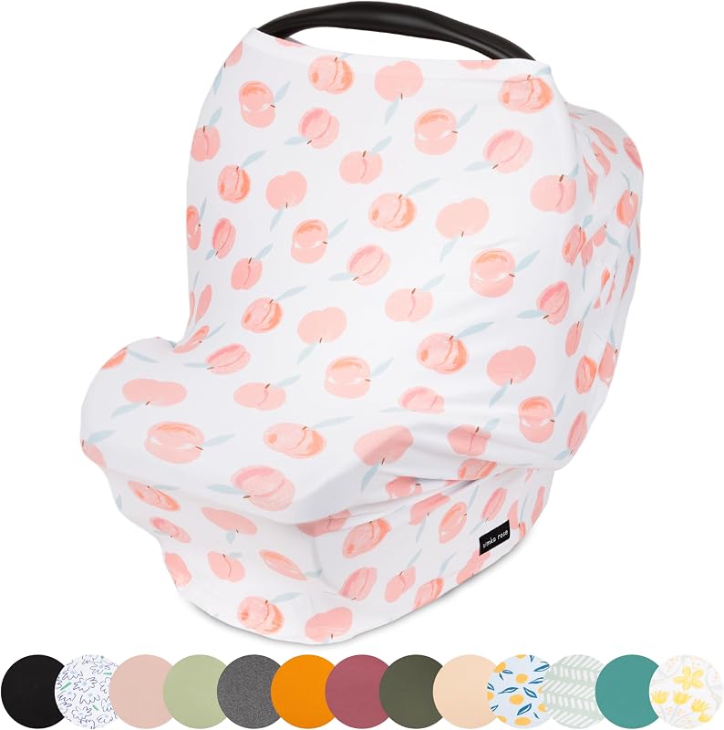 Funda para asiento de auto para bebés – Funda de lactancia multiusos y transpirable y dosel para asiento de auto para bebé – Cobertura 360 – Privacidad para lactancia materna, carrito de compras y funda para silla alta – Esencial para recién nacidos