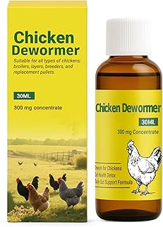lvermect for Chickens Dewormer, Broilers, Layers, Breeders &Replacement Chickens, 30 mL Concentrate