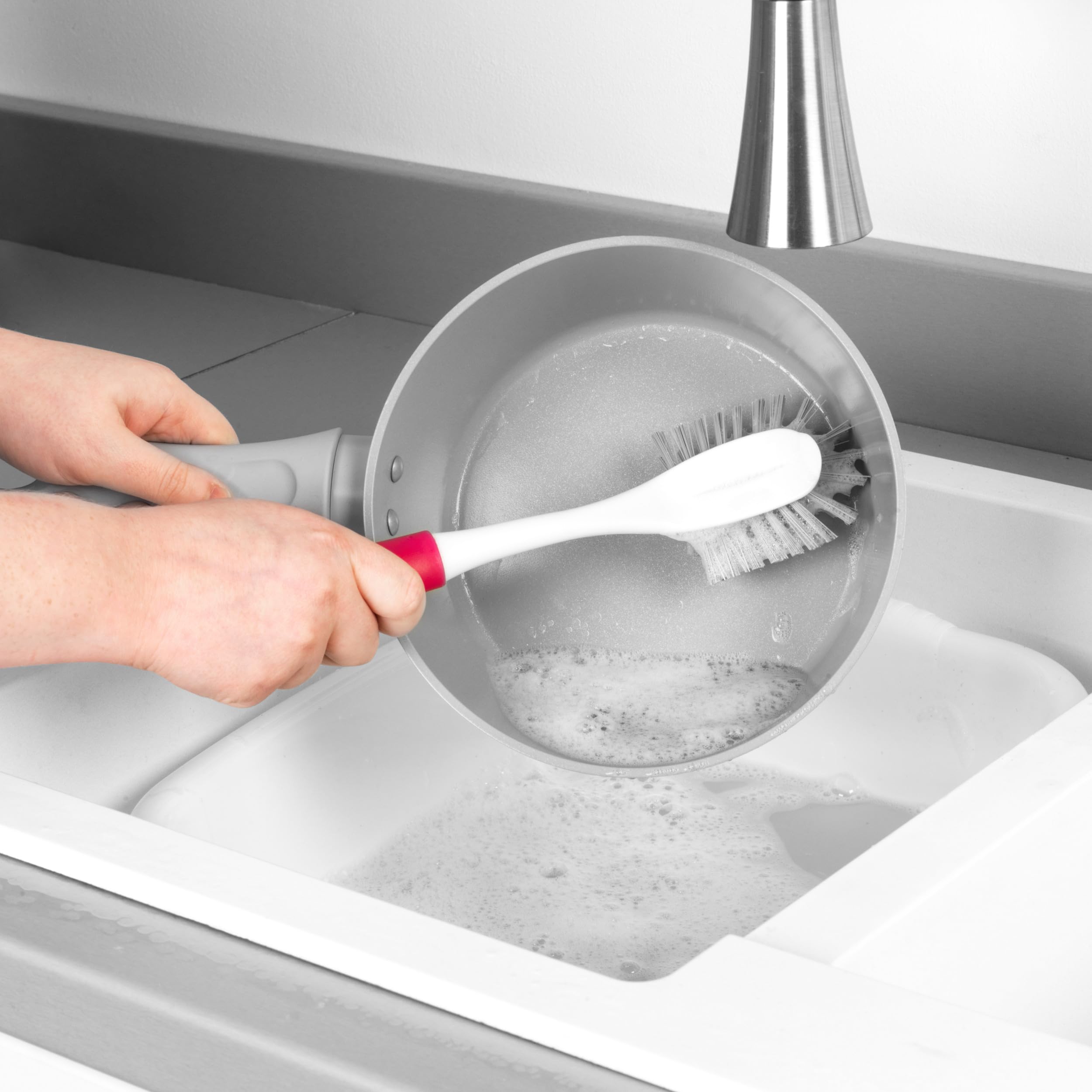 Spazzola Per Piatti Antibatterica Kleeneze - Con Raschietto, Per Pulizia Pentole E Stoviglie - Foto 12