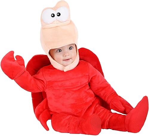 Miniatura 4 de Disney The Little Mermaid Sebastian Costume for Infants, for Cosplay, Halloween, Beach Party, & Couples Dress Up