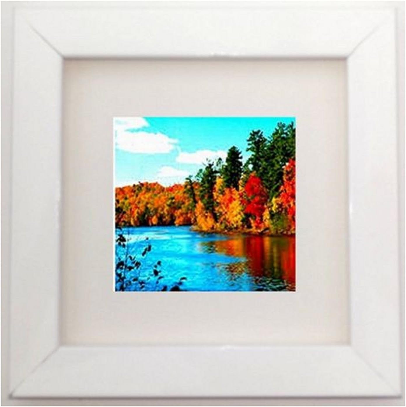 The Frame Centre Picture Photo Frame REMOVABLE Mount. Picture Size: 5x5 Colour: White