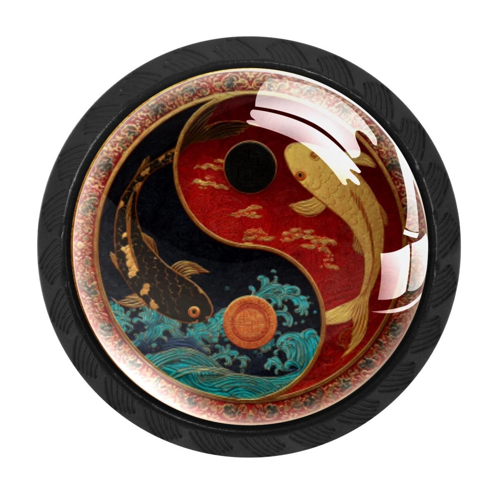 Boutons de tiroir Taiji pour remplacer des poignées de meubles usées et fades 35mm
