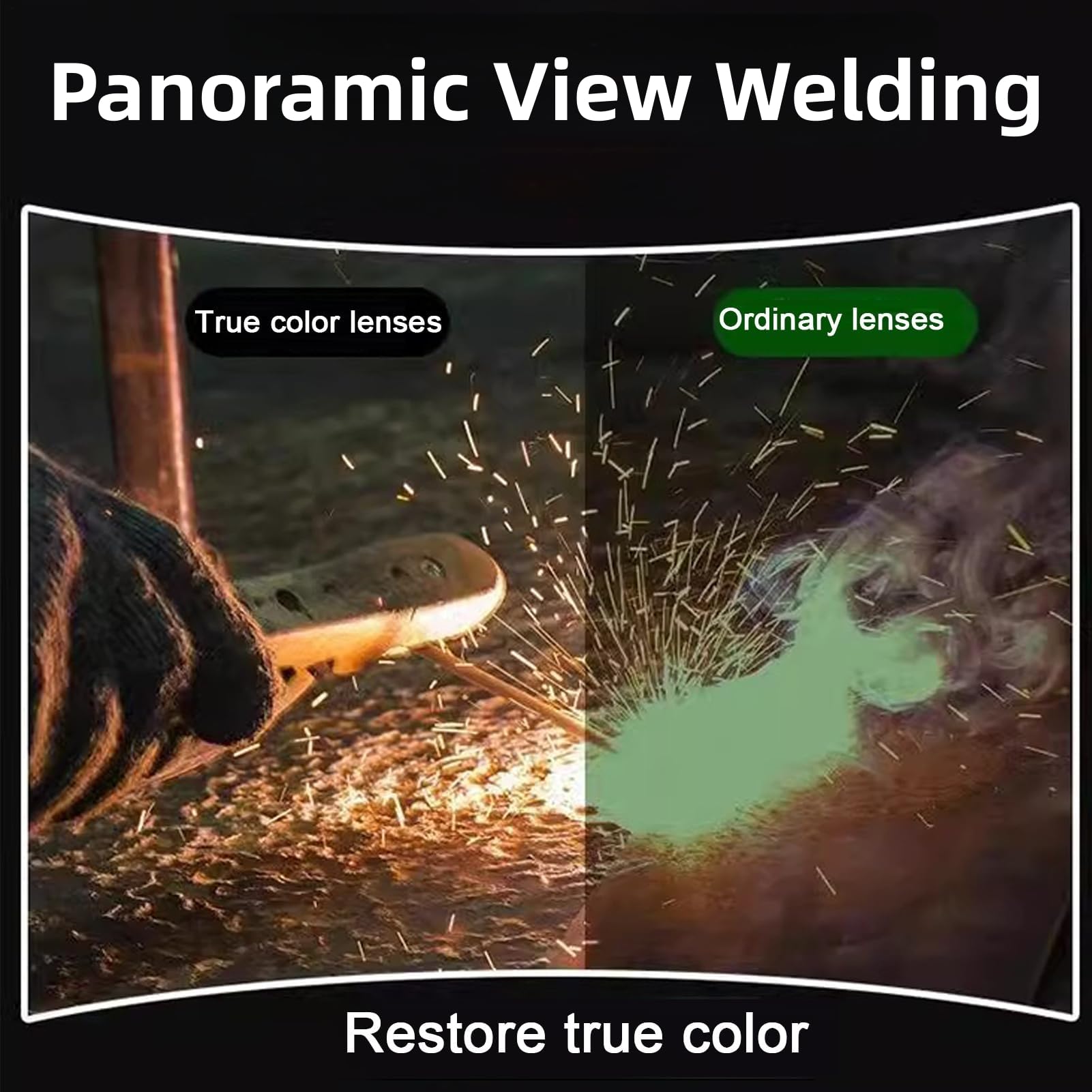 Casco de soldadura - Máscara de soldadura con oscurecimiento automático antirreflejos - Protección ocular para moler plasma corte TIG MIG