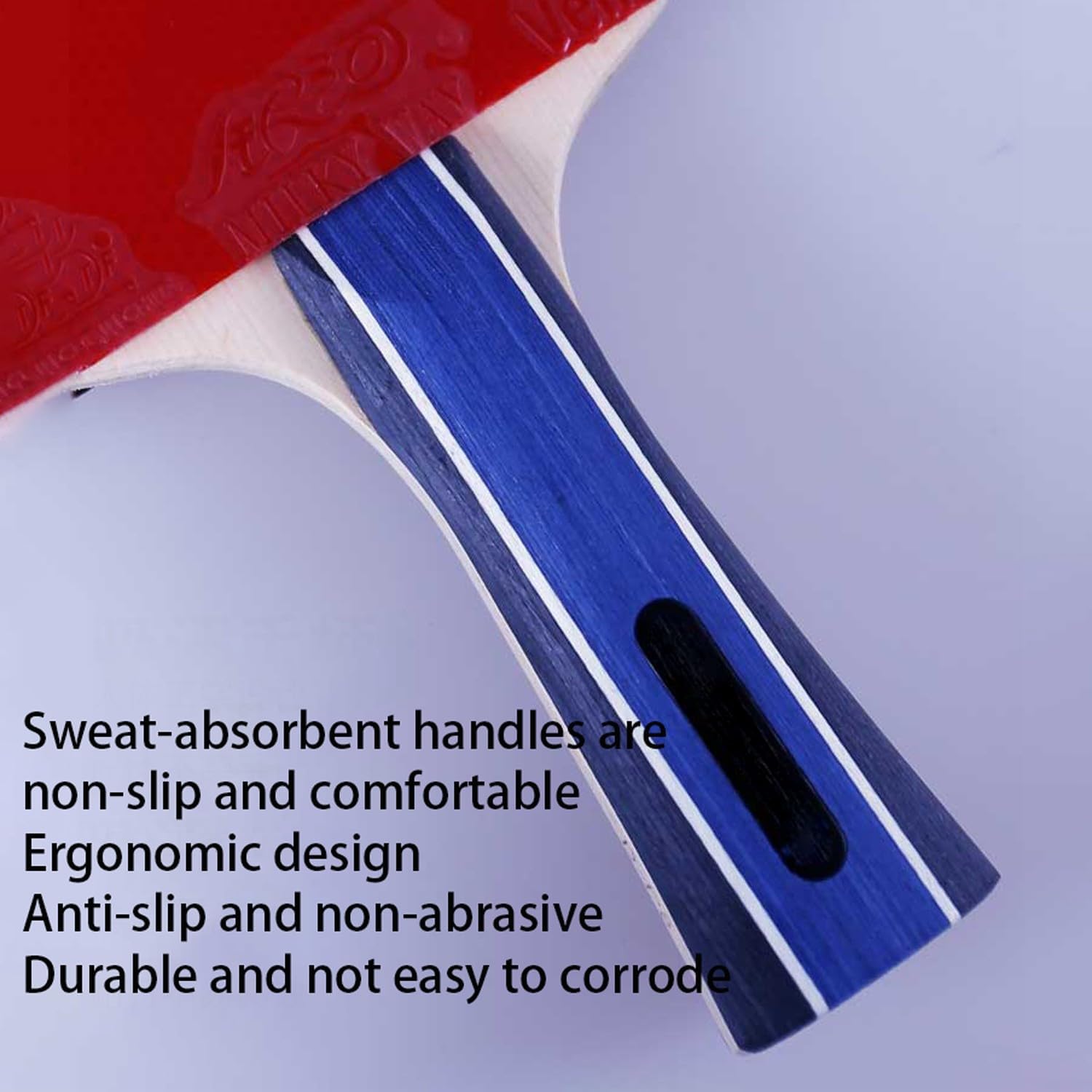 ping Pong Paddle Suitable for Competition, club's Fast-Break 8-Star Anti-Glue Table Tennis Racket with Shoulder Bag(Color:1)