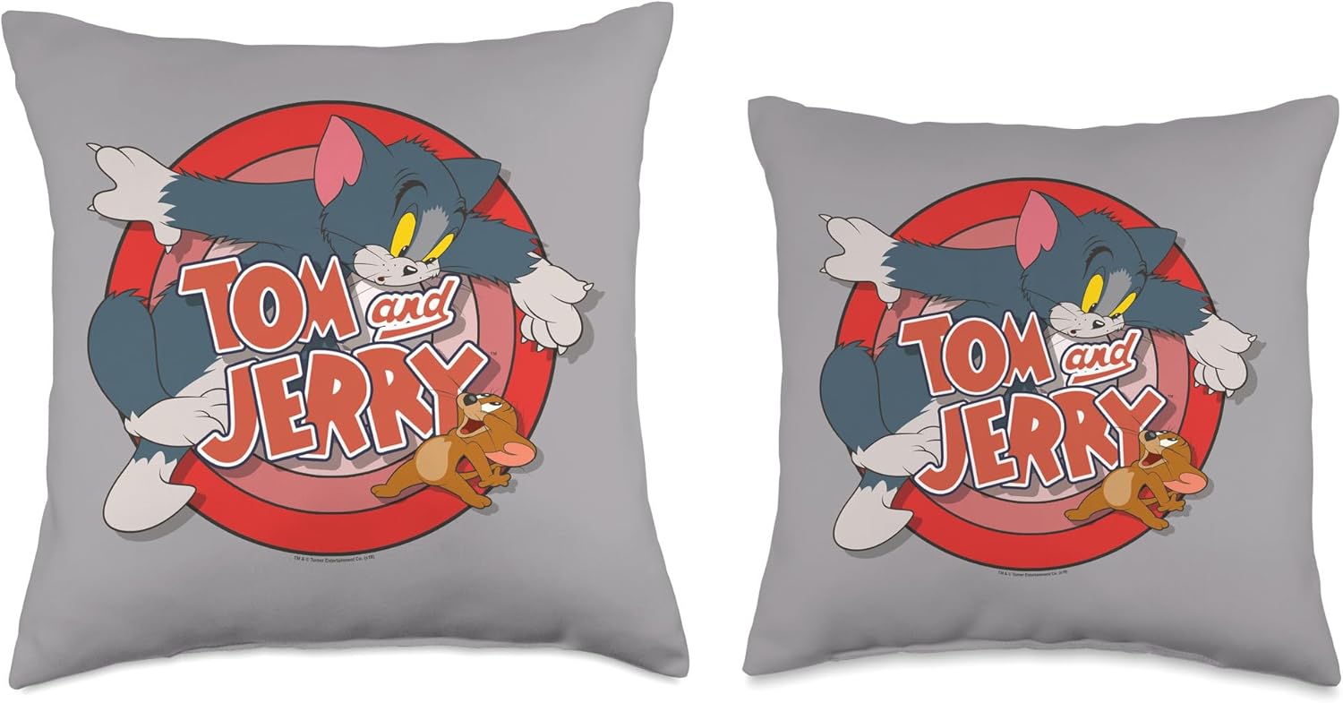 Tom and Jerry Cat & Mouse Throw Pillow