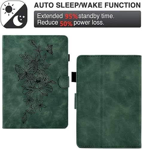 Miniatura 3 de MonsDirect Funda para Tienda Kindle de 11 generación 2022 de 6" (modelo C2V2L3) Funda de piel de gamuza con soporte, función de encendidoapagado