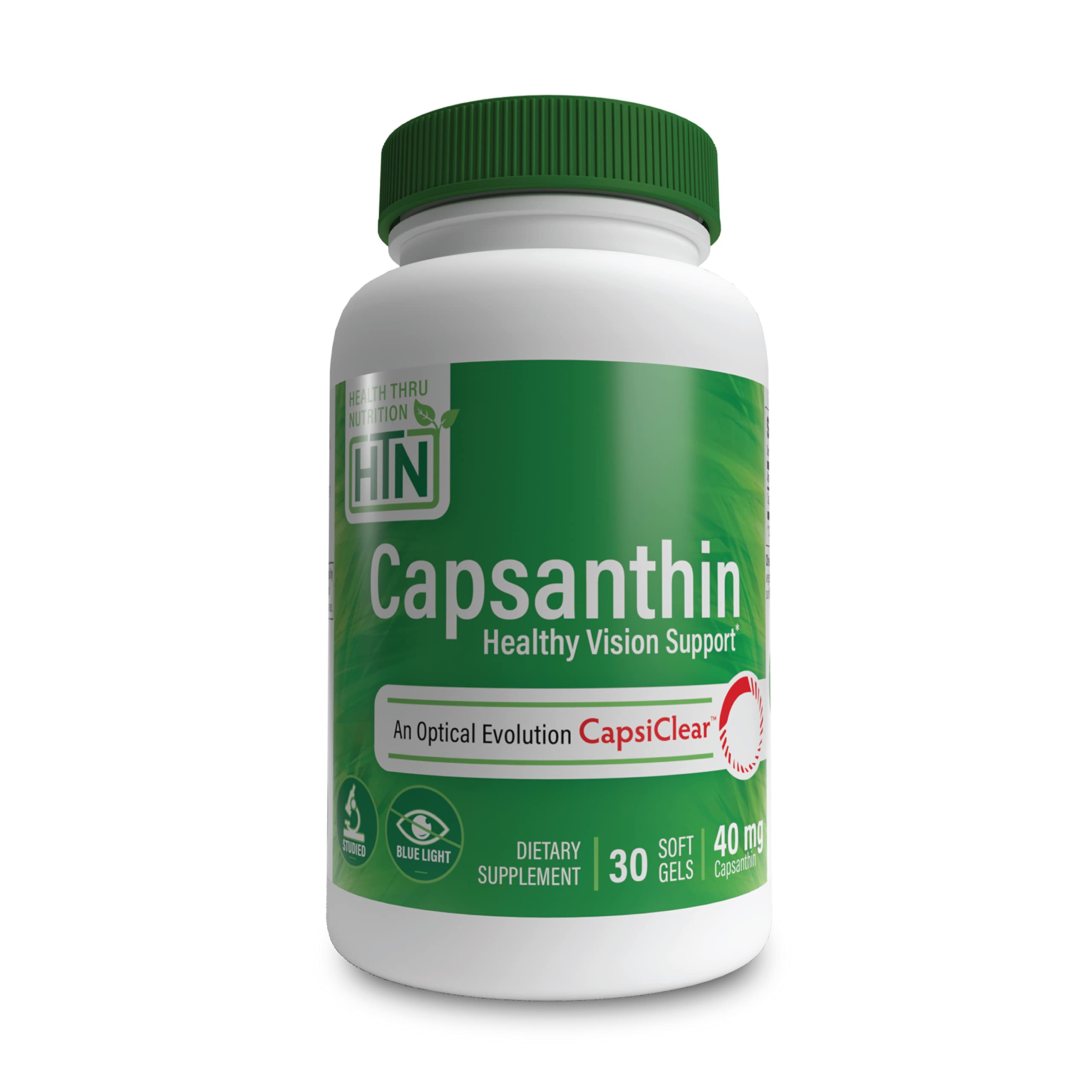 Health Thru Nutrition CapsiClear Capsanthin Softgels, 40mg (Pack of 30)