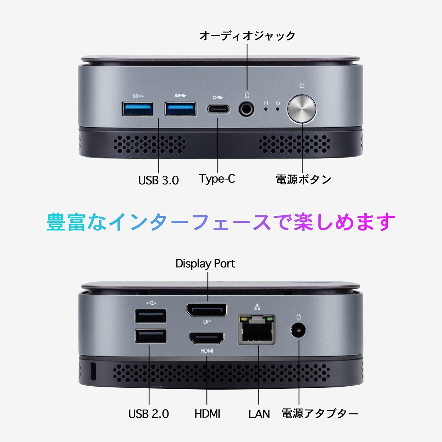 ミニPC Windows11 Home VETESA インテル N5095 小型PC 高速Wi-Fi 静音