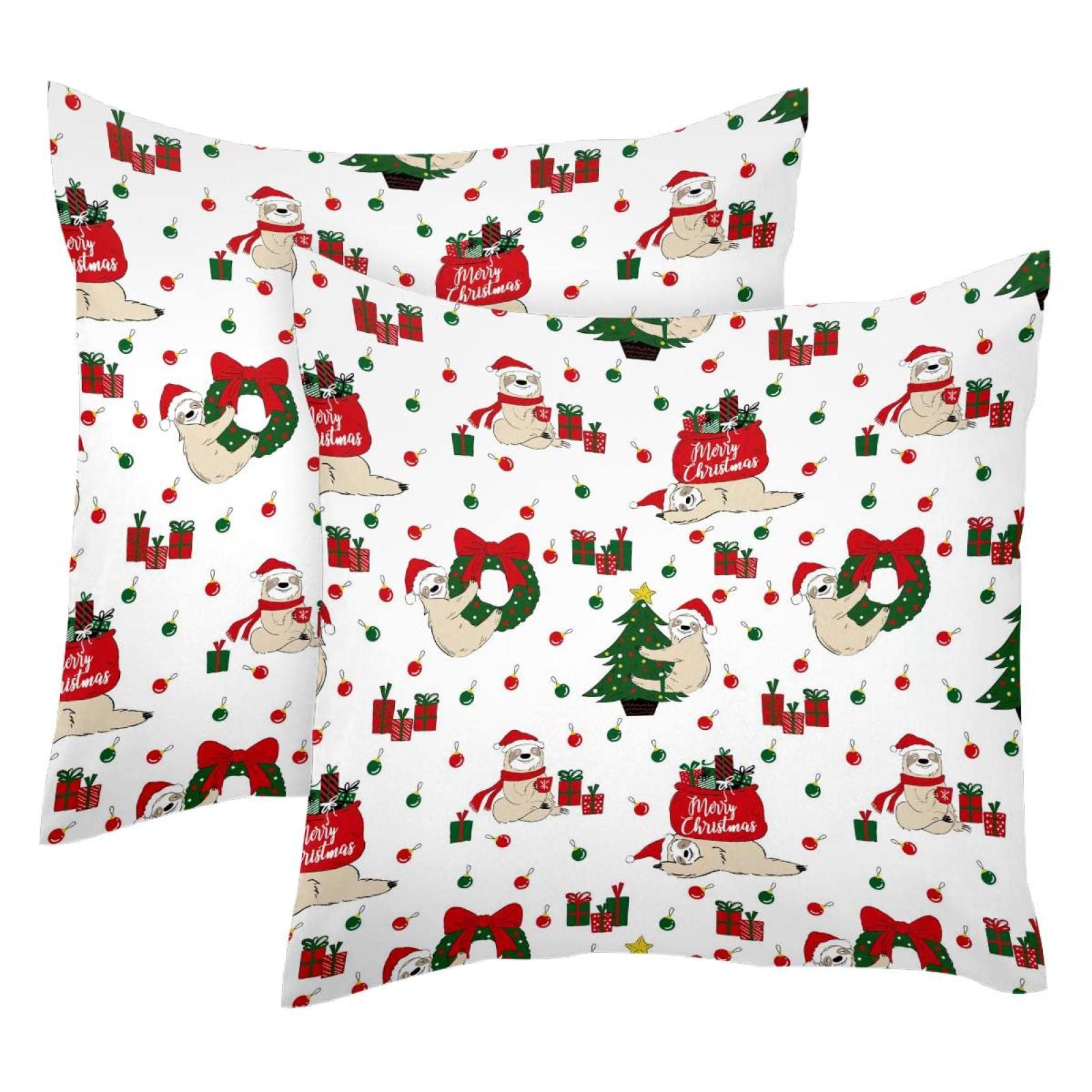 Housse de coussin paresseux Noël en velours pour canapé moderne