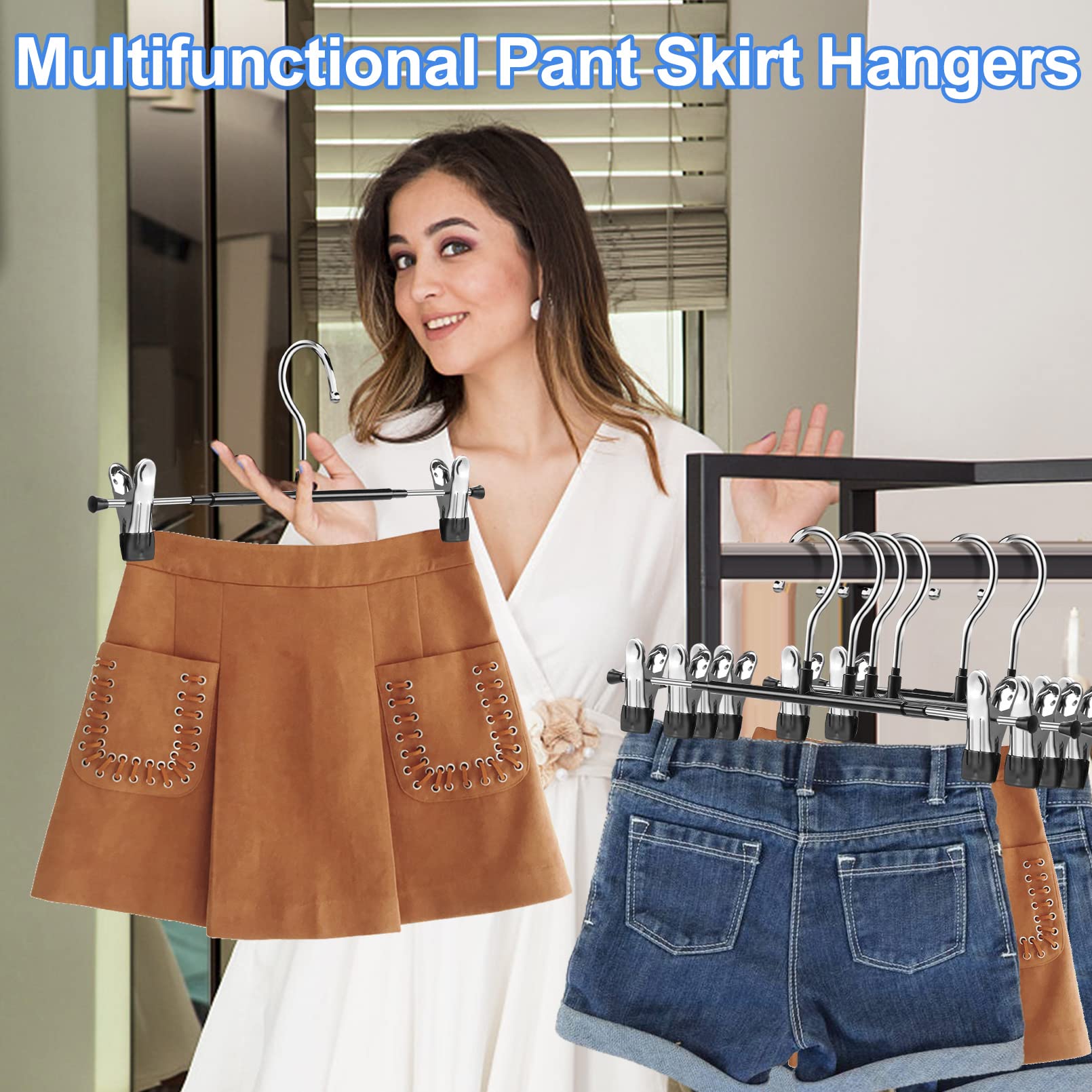 Paquete de 20 Perchas para Pantalones (Perchas para Pantalones)