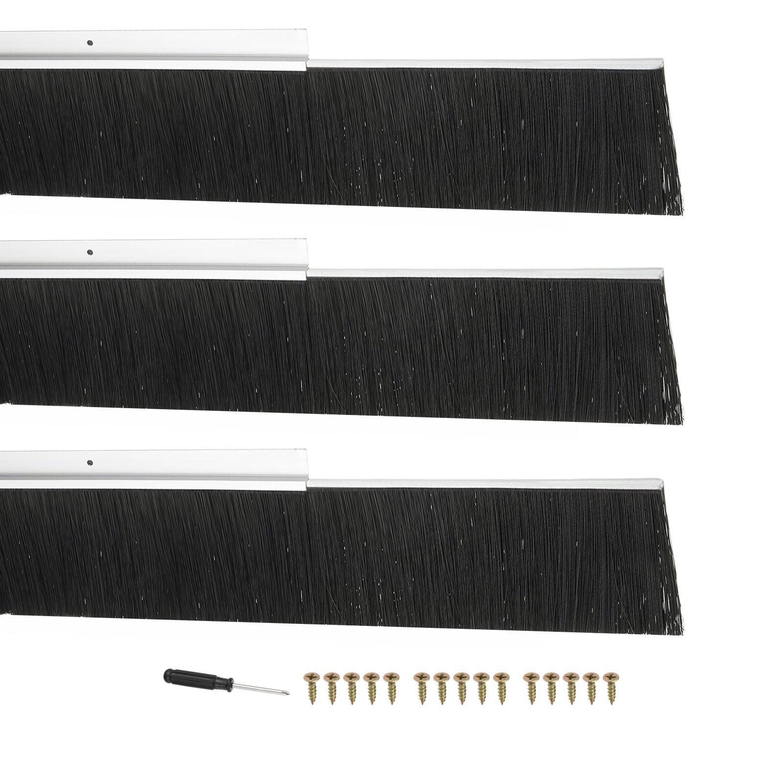 PATIKIL Door Brush Sweeps 3.94" Bristles x 39.37" Long