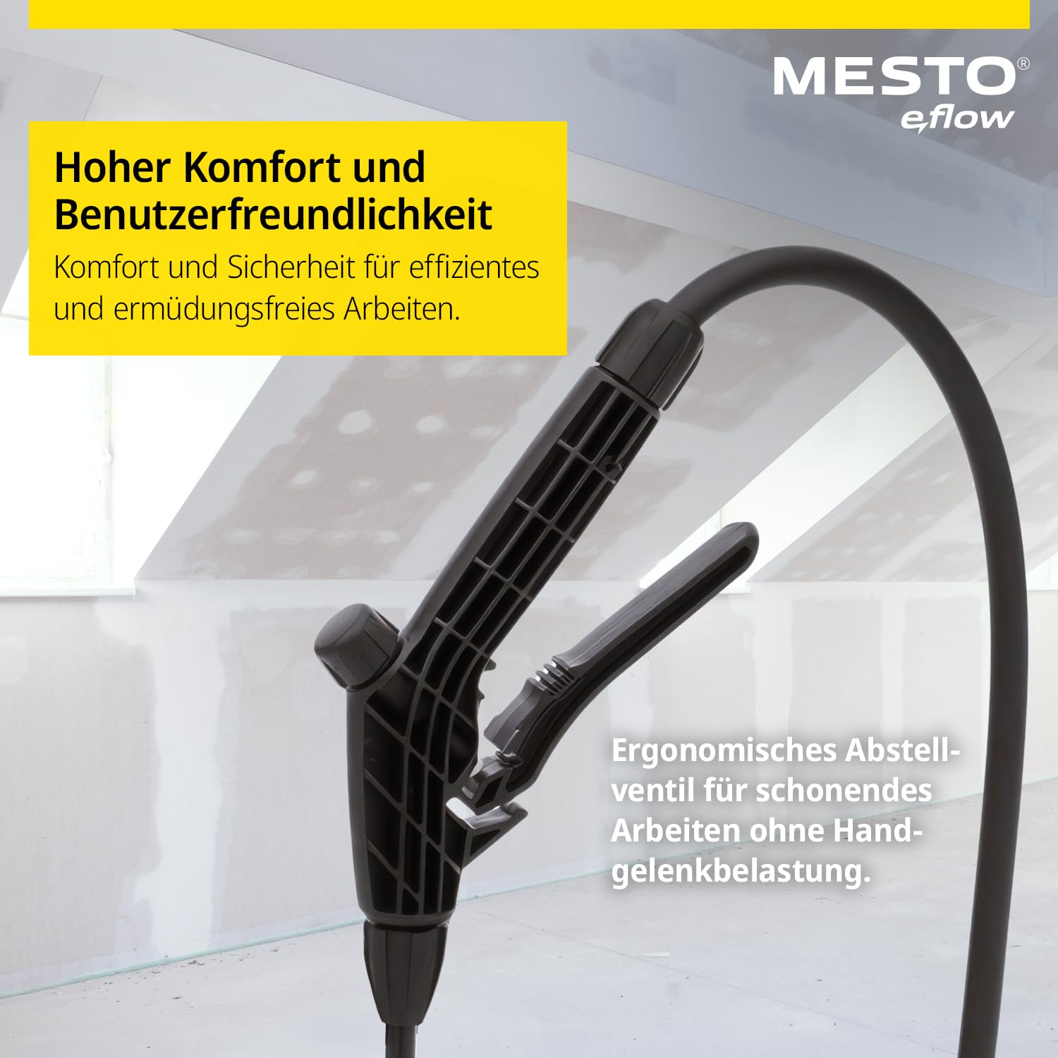 MESTO e.Primer Akku-Drucksprühgerät | Akku Drucksprüher 5 Liter | Für Tiefgrund, Haftgrund & Bauchemikalien | Drucksprüher Akku | Drucksprüher 5L für Handwerk & BAU | Drucksprüher elektrisch